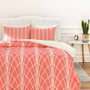 Go to store & view more images Ivy Bronx Spence Persimmon Duvet Cover Set