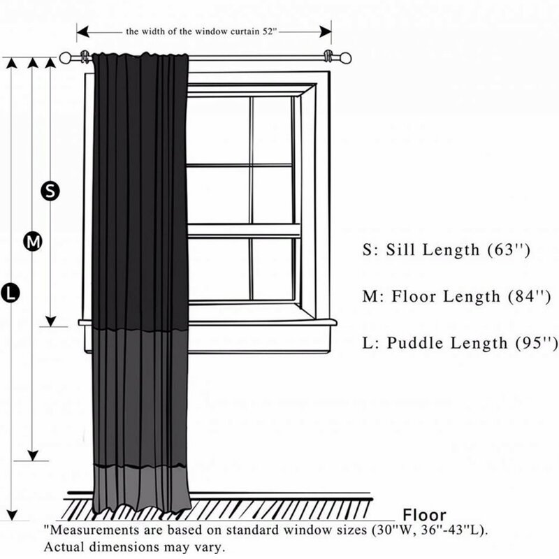 standard curtain panel measurements