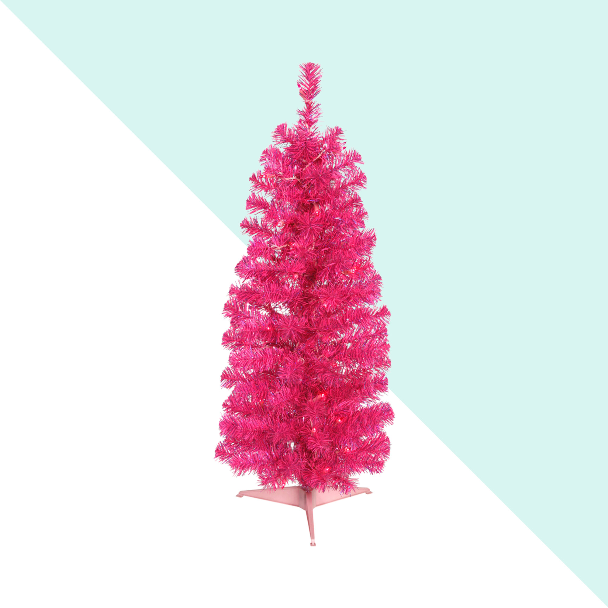 small colored christmas trees artificial