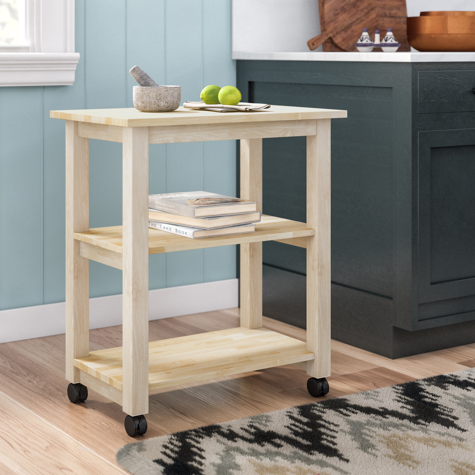 Mistana Lynn Kitchen Cart Reviews Wayfair