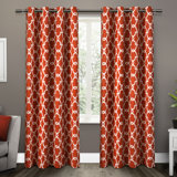 Modern Orange Curtains Drapes Allmodern