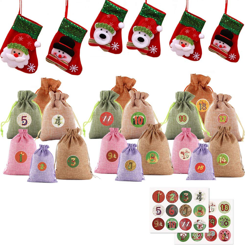 advent calendar bolsas fabric