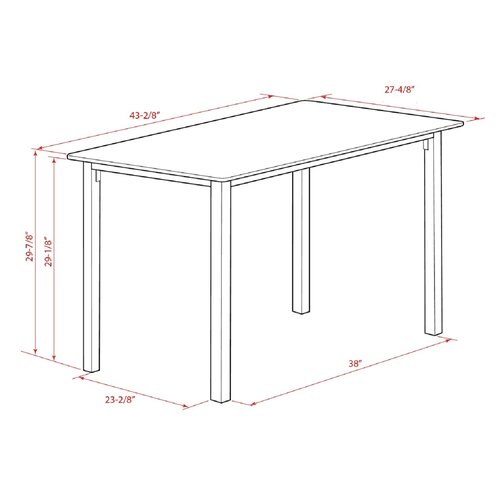 Union Rustic Aliehs 4 - Person Dining Set & Reviews | Wayfair