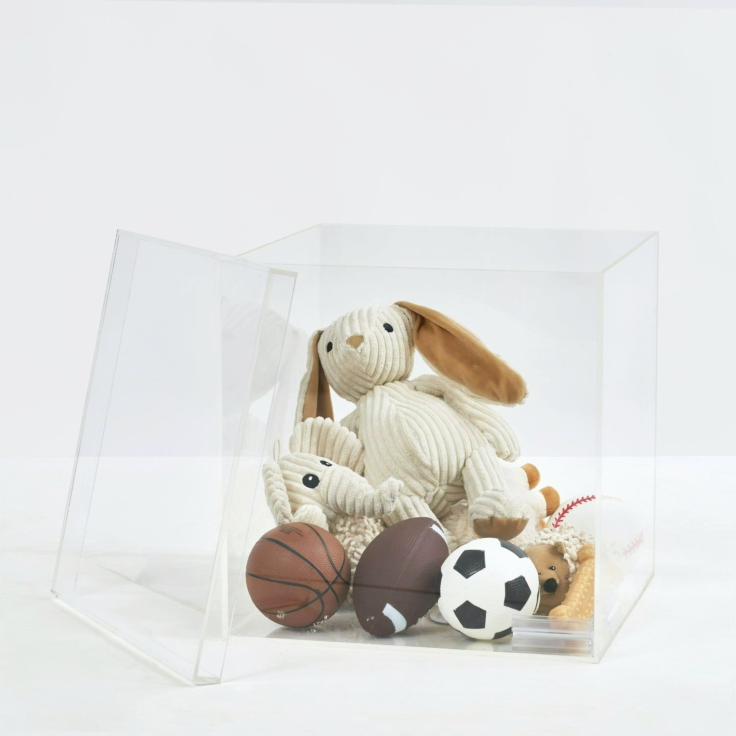 lucite toy box