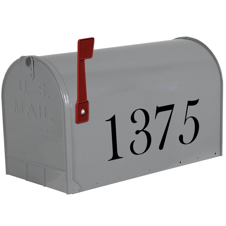 Exclusive vinyl sticker decal mailbox letterbox door room house numbers 2 