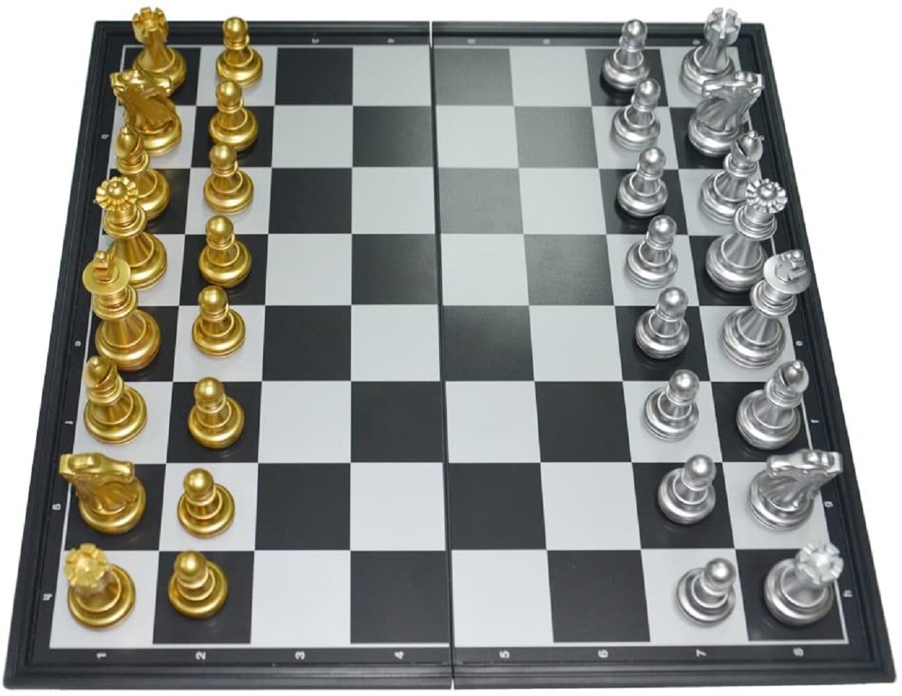 Four Player Chess Set With Soft Chess Board 64 Chessman for Kids and Adults 