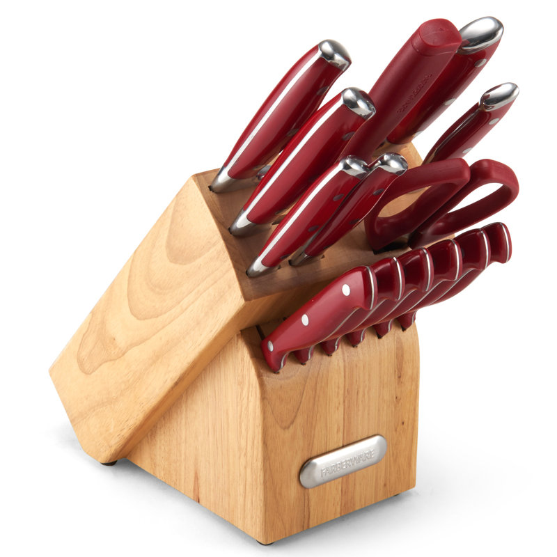 Farberware Pro Forged 3 Triple Riveted 15 Piece Knife Block Set Reviews Wayfair