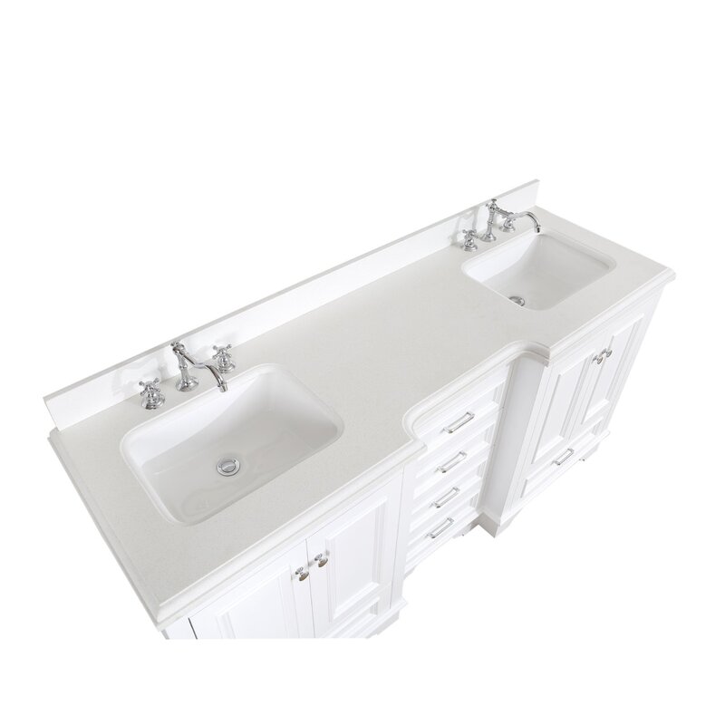 Kbc Nantucket 72 Double Bathroom Vanity Set Reviews Wayfair