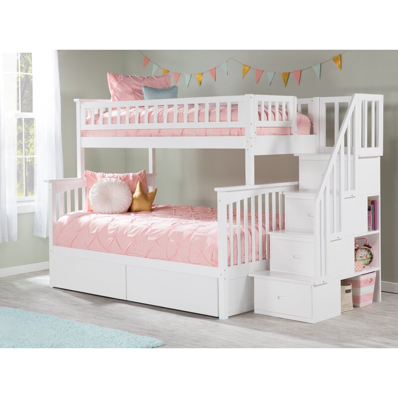 pierre twin over full bunk bed with drawers