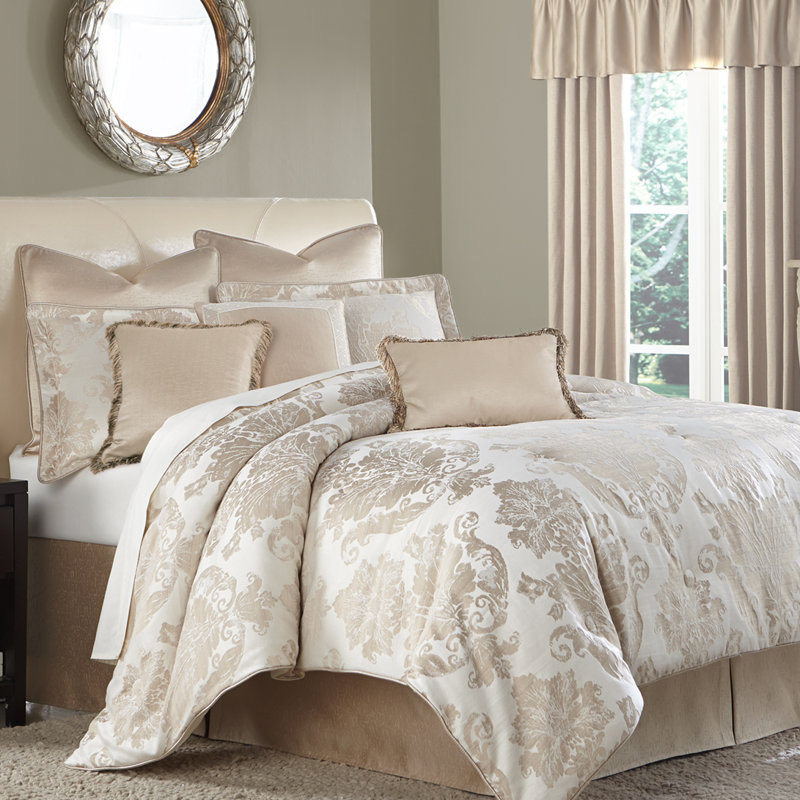Michael Amini Marbella Cream Damask 10 Piece Comforter Set Perigold Frequent special offers and discounts up to 70% off for all products! marbella cream damask 10 piece comforter set