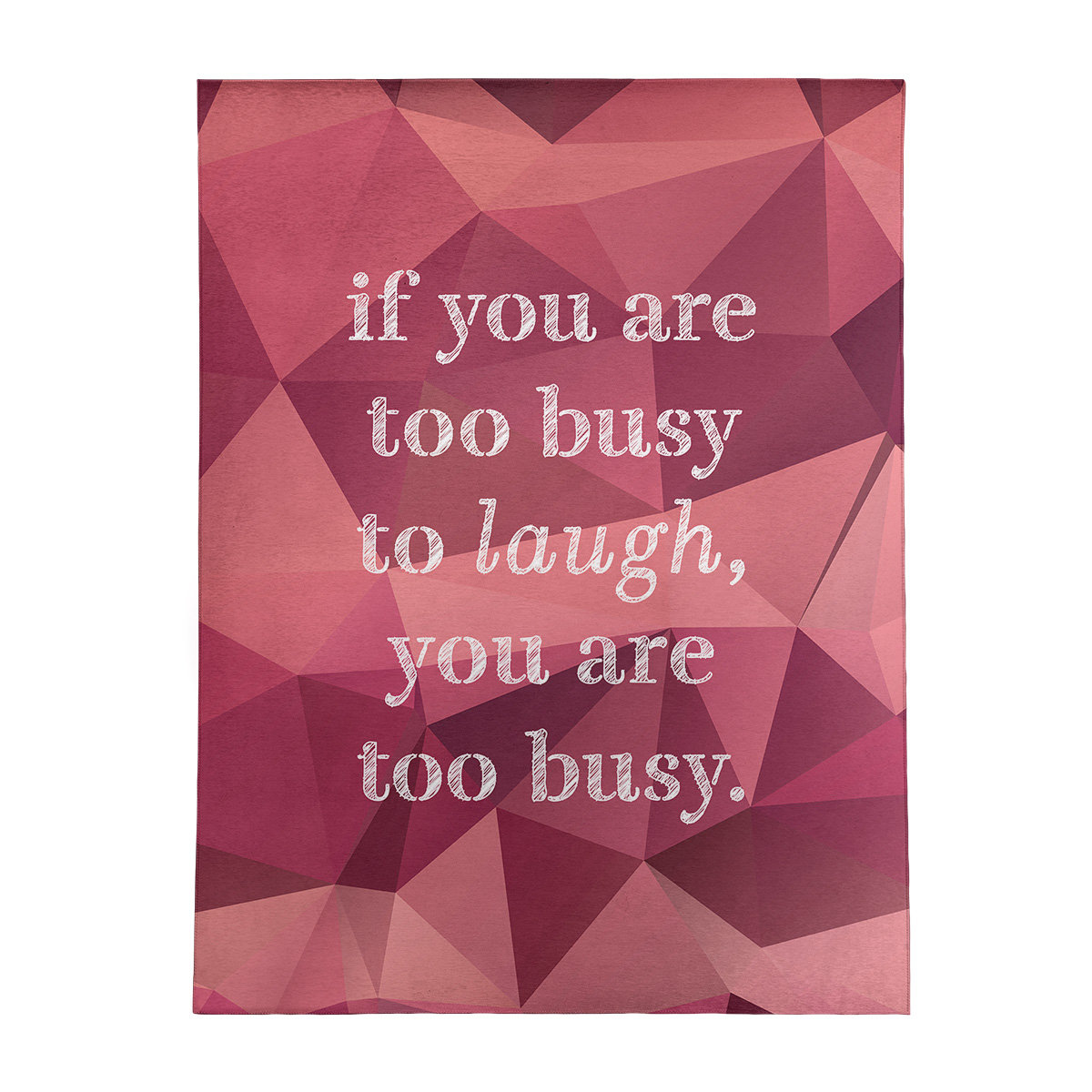 East Urban Home Faux Gemstone Make Time For Laughter Quote Poly Chenille Rug Wayfair