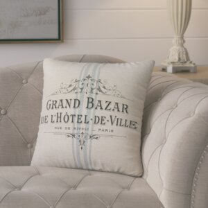 Mandragore French Linen Throw Pillow