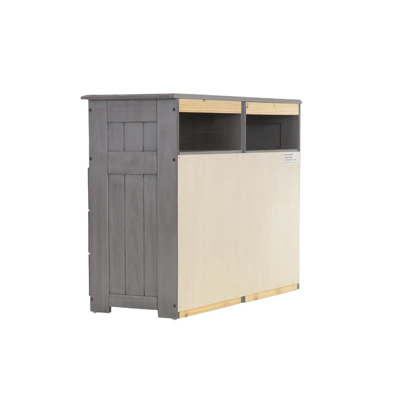 Alcott Hill Caiden 6 Drawer Double Dresser With Media Shelf