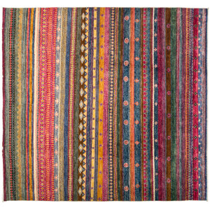 One-of-a-Kind Lori Hand-Knotted Multicolor Area Rug