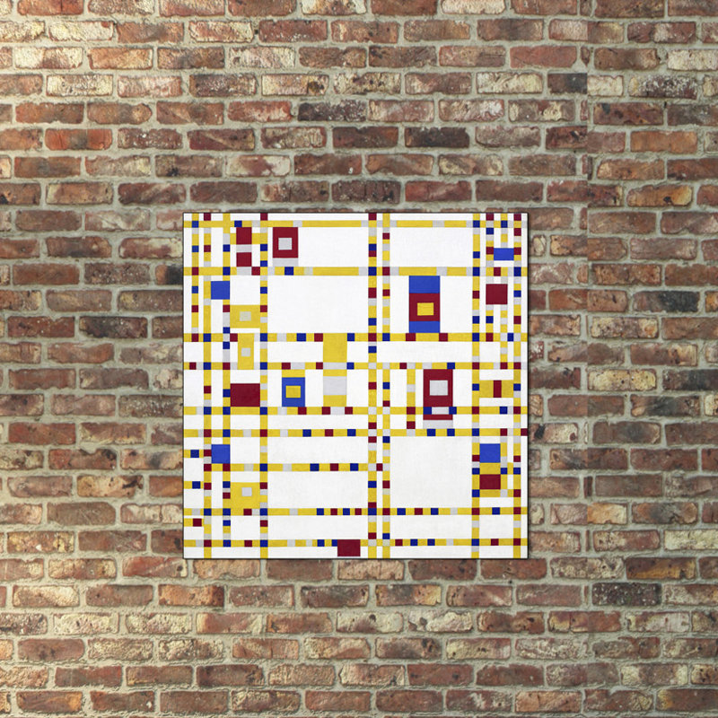 East Urban Home Broadway Boogie Woogie By Piet Mondrian Graphic Art Print Wayfair Co Uk