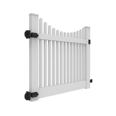 Scallop Picket Gate