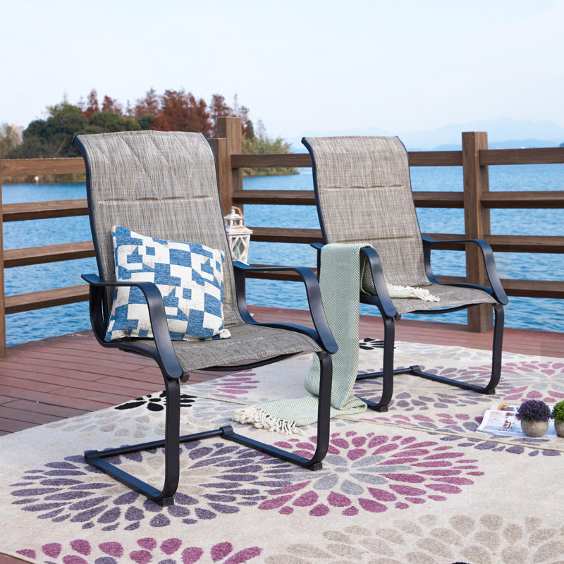 Red Barrel Studio Higginsville Spring Patio Dining Chair Reviews Higginsville Spring Patio Dining Chair