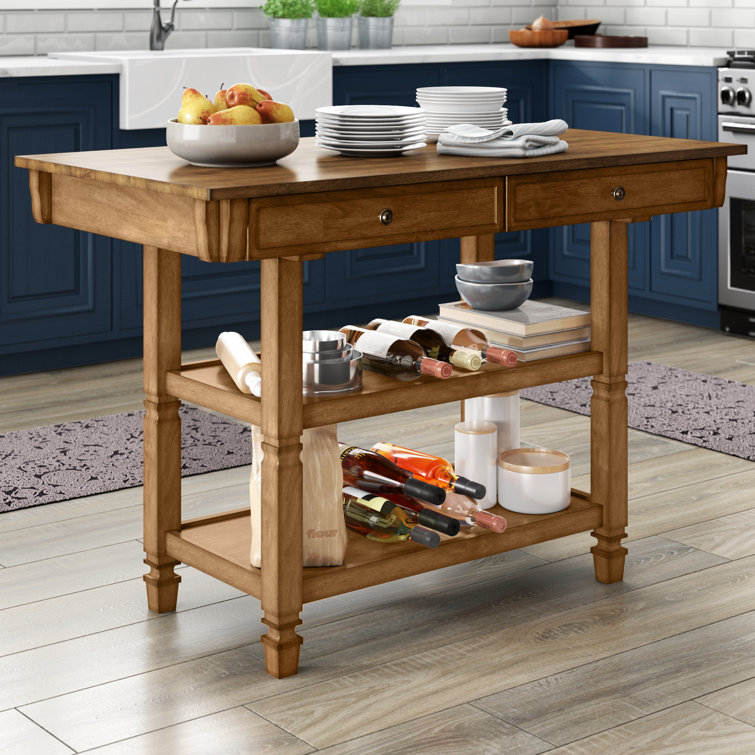 Birch Lane Oak Park Kitchen Island Reviews Wayfair