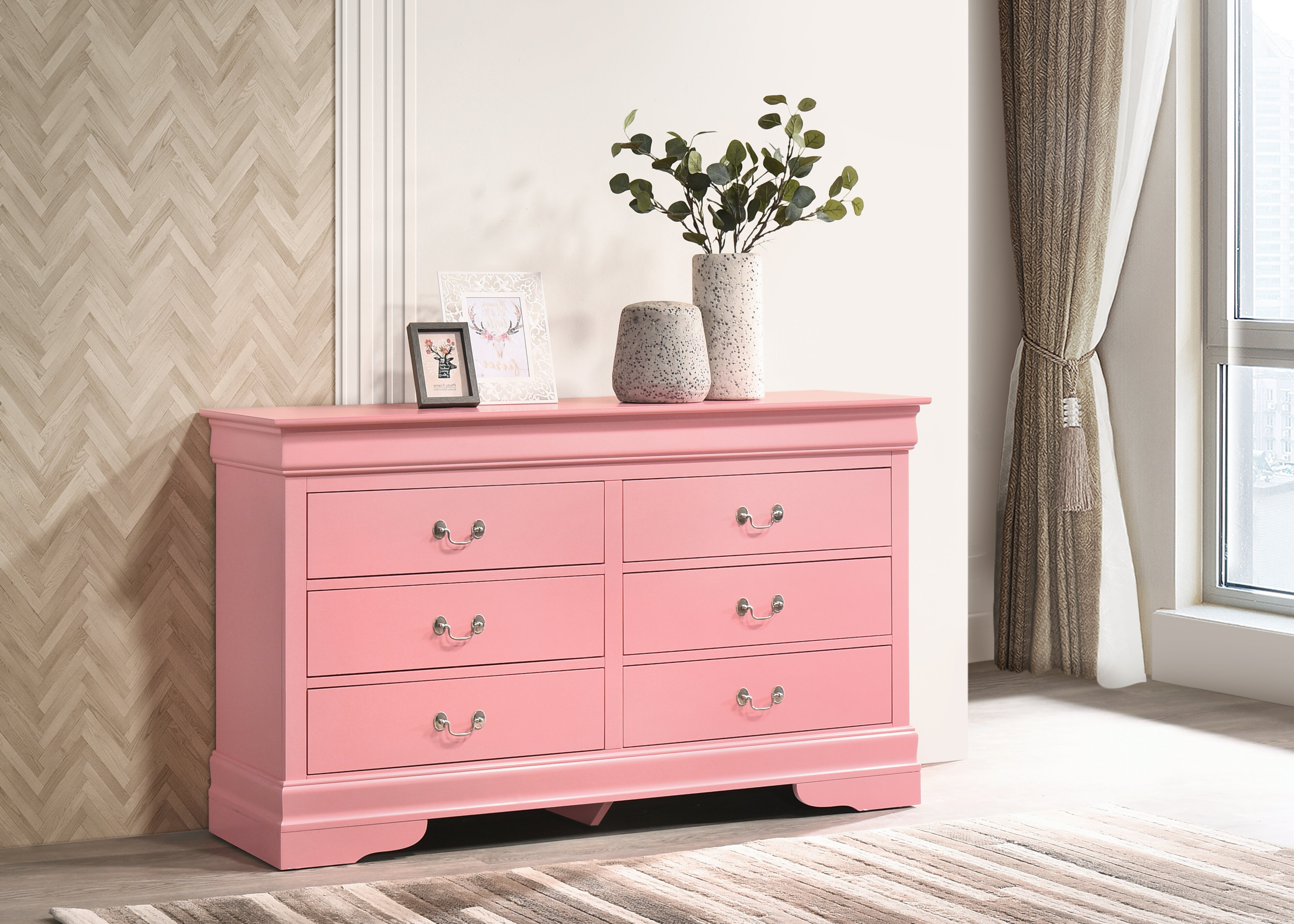 Bolt Furniture Louis Phillipe 6 Drawer Double Dresser Reviews