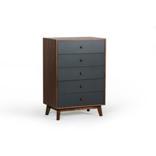 Tana Spacious Wooden 5 Drawer Chest by Corrigan Studio