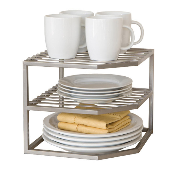 Rebrilliant Prevatte Corner Kitchen Cabinet Organizer Shelving