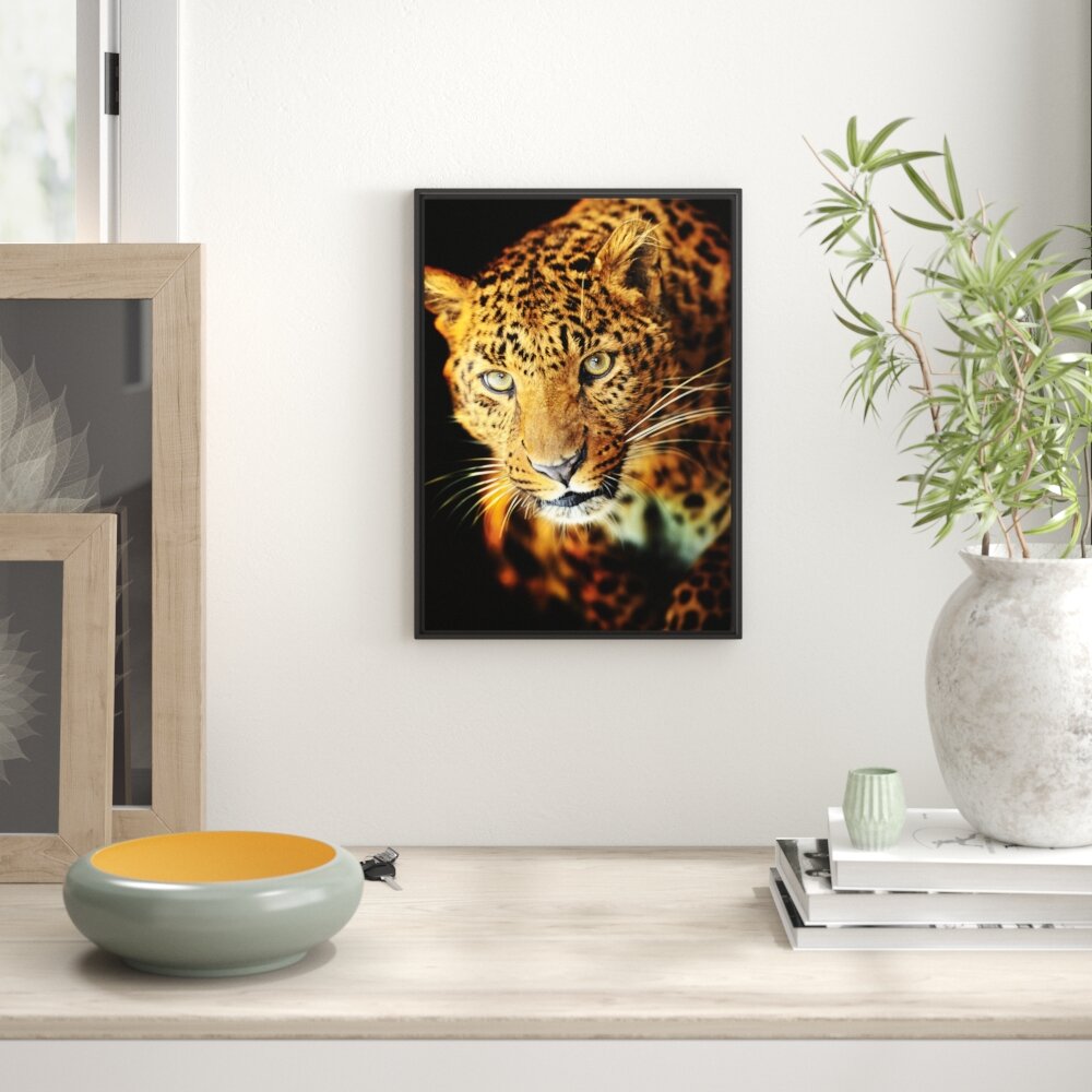 East Urban Home Graceful Leopard Framed Art Print Wayfair Co Uk