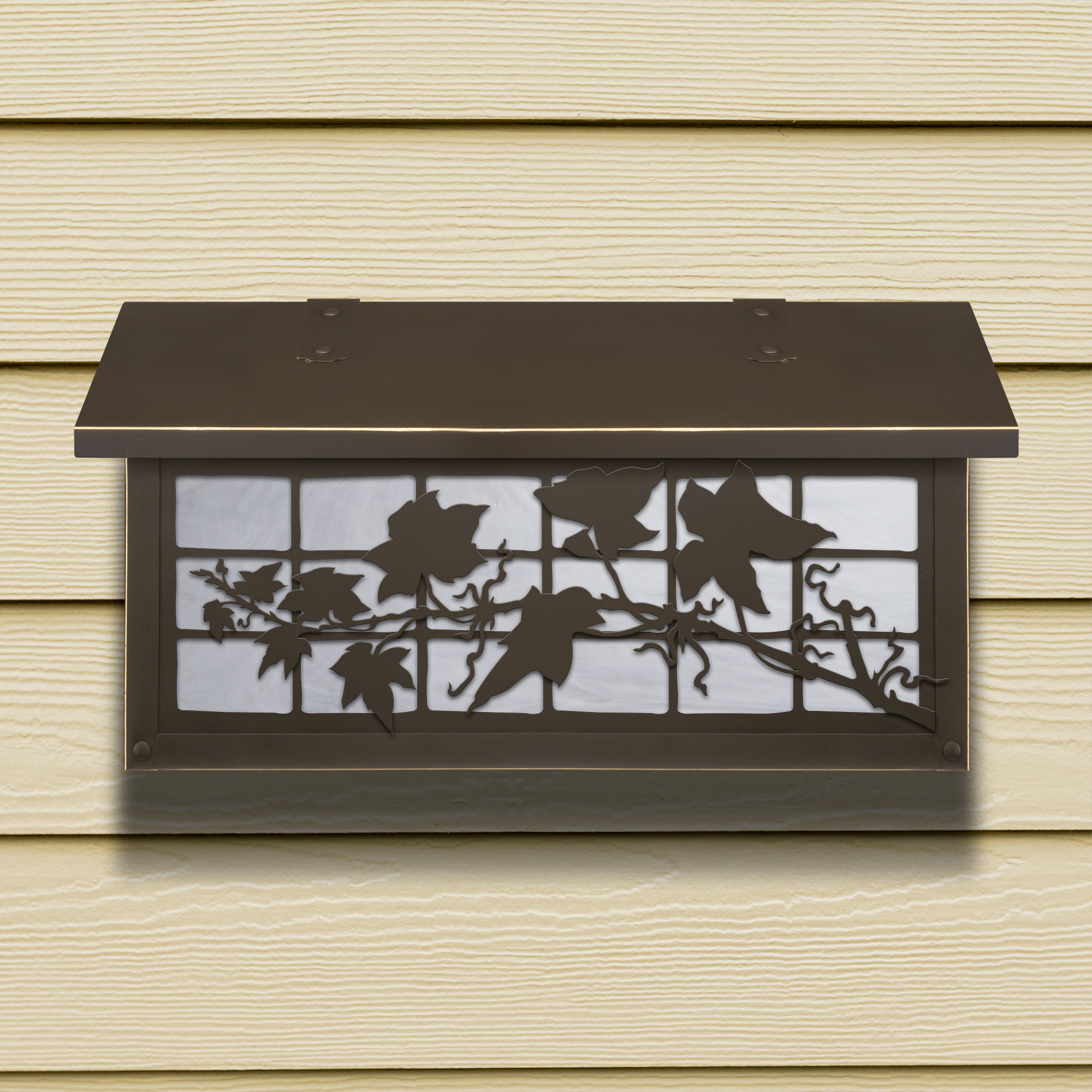 America's Finest Lighting Company Ivy on Grid Wall Mounted Mailbox