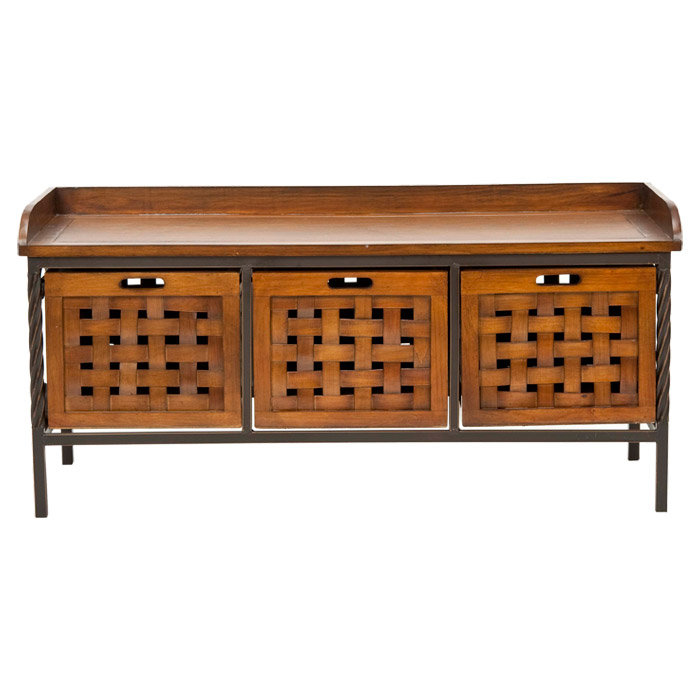 Safavieh Isaac Mizrahi Wood Drawer Storage Bench Reviews Wayfair