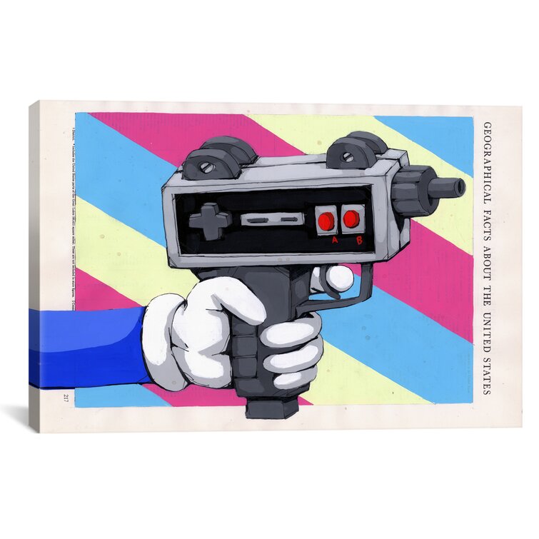 60 x 40 x 0.75-Inch iCanvasART 3 Piece Head Fulla Violence Canvas Print by RIC Stultz 