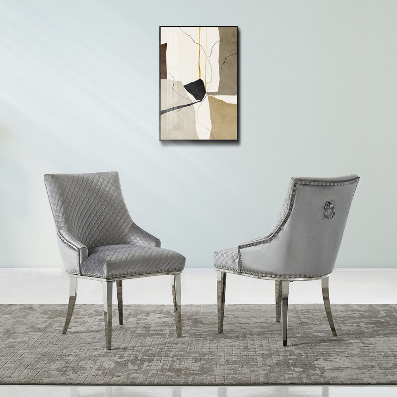 Javert Tufted Velvet Parsons Chair
