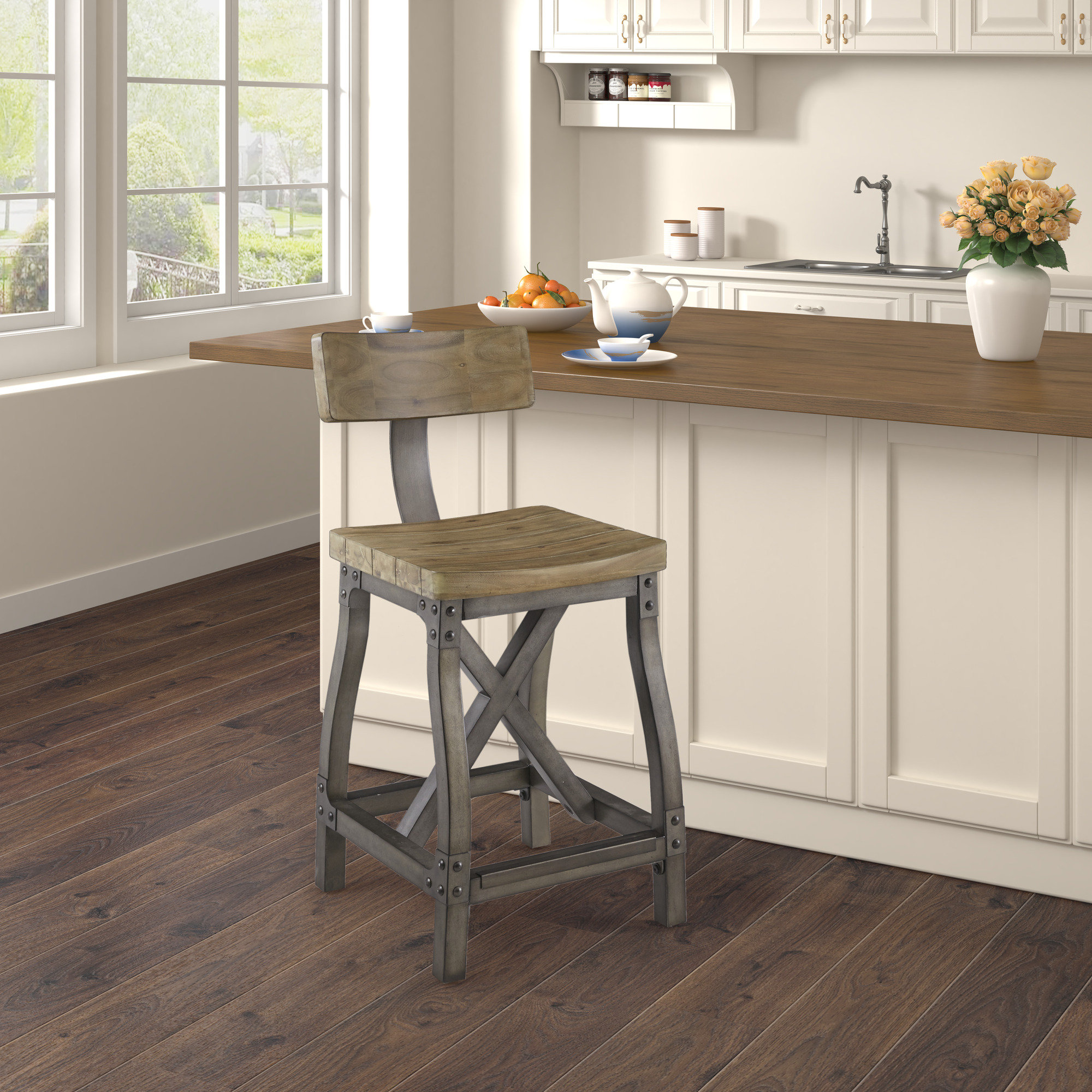 Trent Austin Design® Lympsham Solid Wood Bar & Counter Stool & Reviews ...