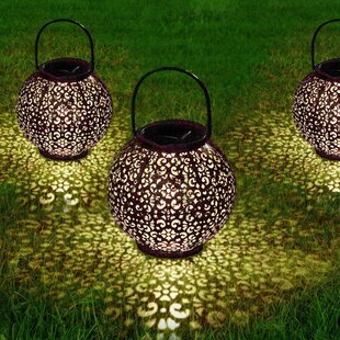 2 Pack Solar Lanterns Outdoor for Garden Patio Lawn and Tabletop Solar Christmas Lanterns Outdoor Waterproof Hanging Solar Lights Retro Metal LED Decorative Light with Handle MIAGI Bronze