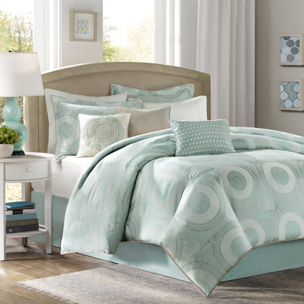 mint green duvet