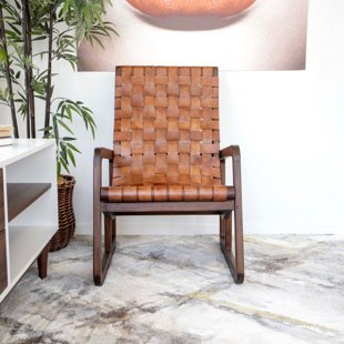 leather statement chair