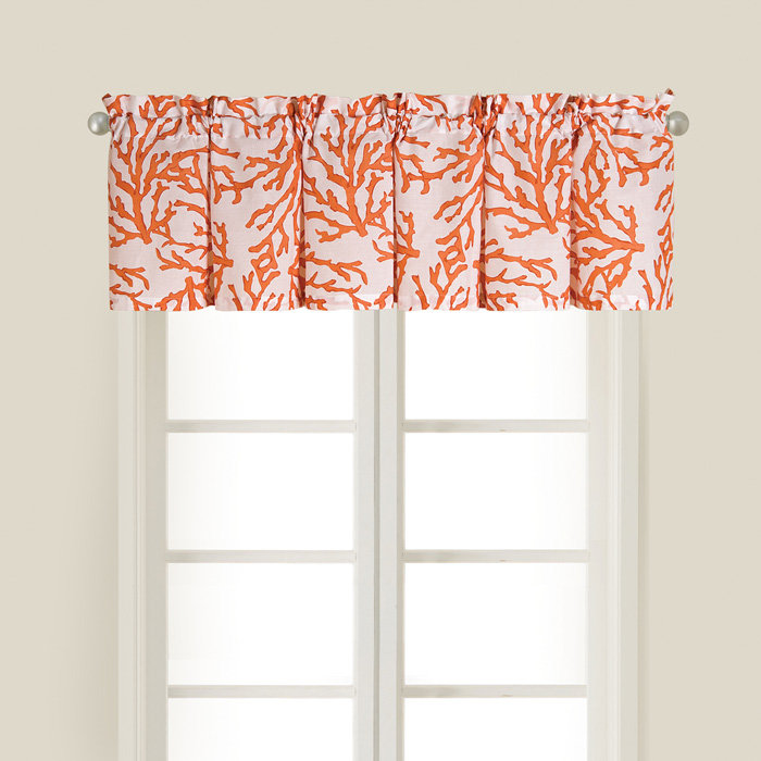 Highland Dunes Wigington Coral Rod Pocket Valance Reviews Wayfair