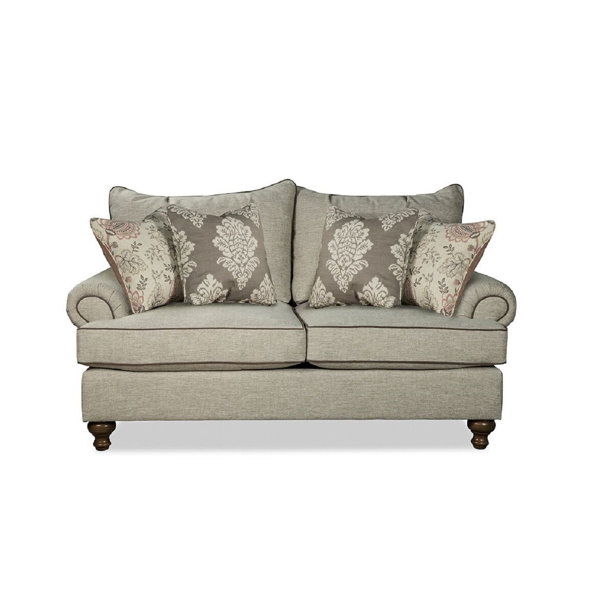Paula Deen Home Trinidad 74 Rolled Arm Loveseat With Reversible Cushions Wayfair