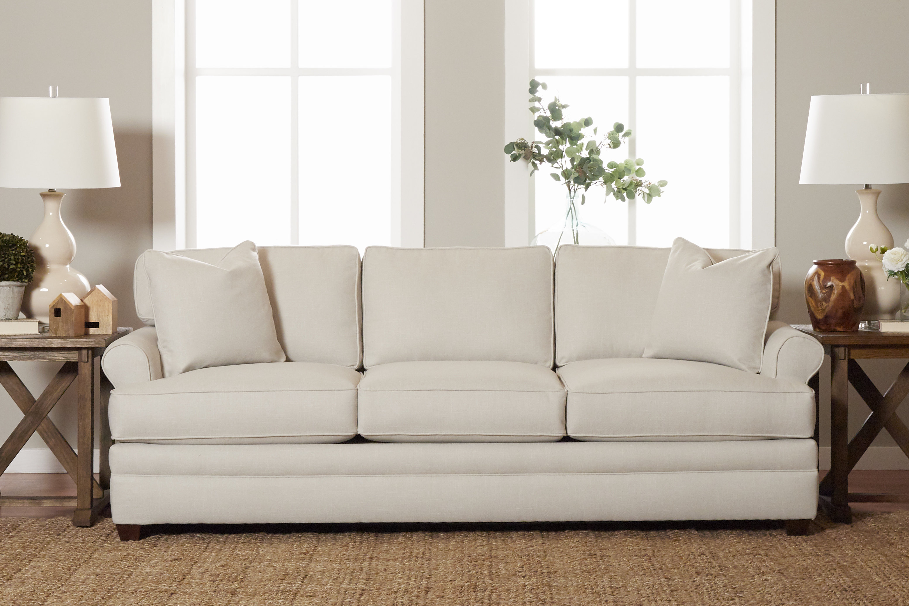 Wayfair Custom Upholstery 91 Rolled Arm Sofa Reviews Wayfair