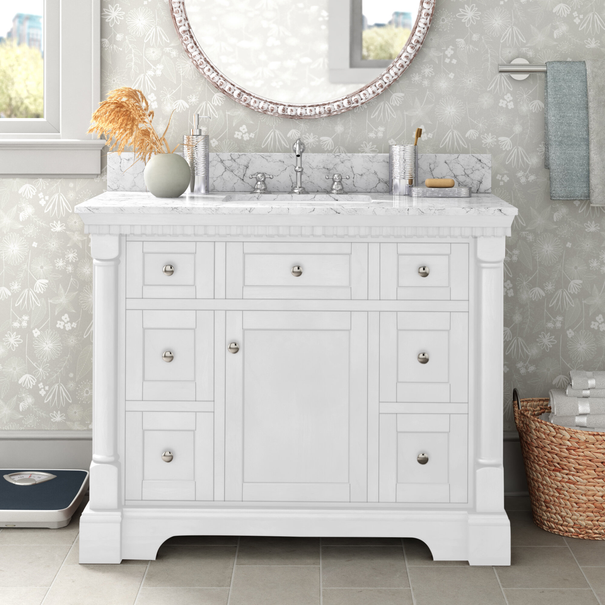 Three Posts Myron 42 Single Bathroom Vanity Set Reviews Wayfair