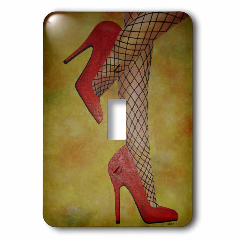 3drose Goody Shoes 1 Gang Toggle Light Switch Wall Plate Wayfair