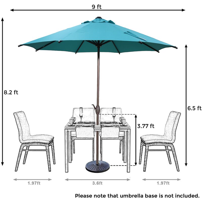 Winchester 9 Market Umbrella Reviews Allmodern