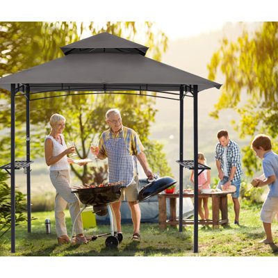 MASTERCANOPY 8 Ft. W x 5 Ft. D Steel Grill Gazebo