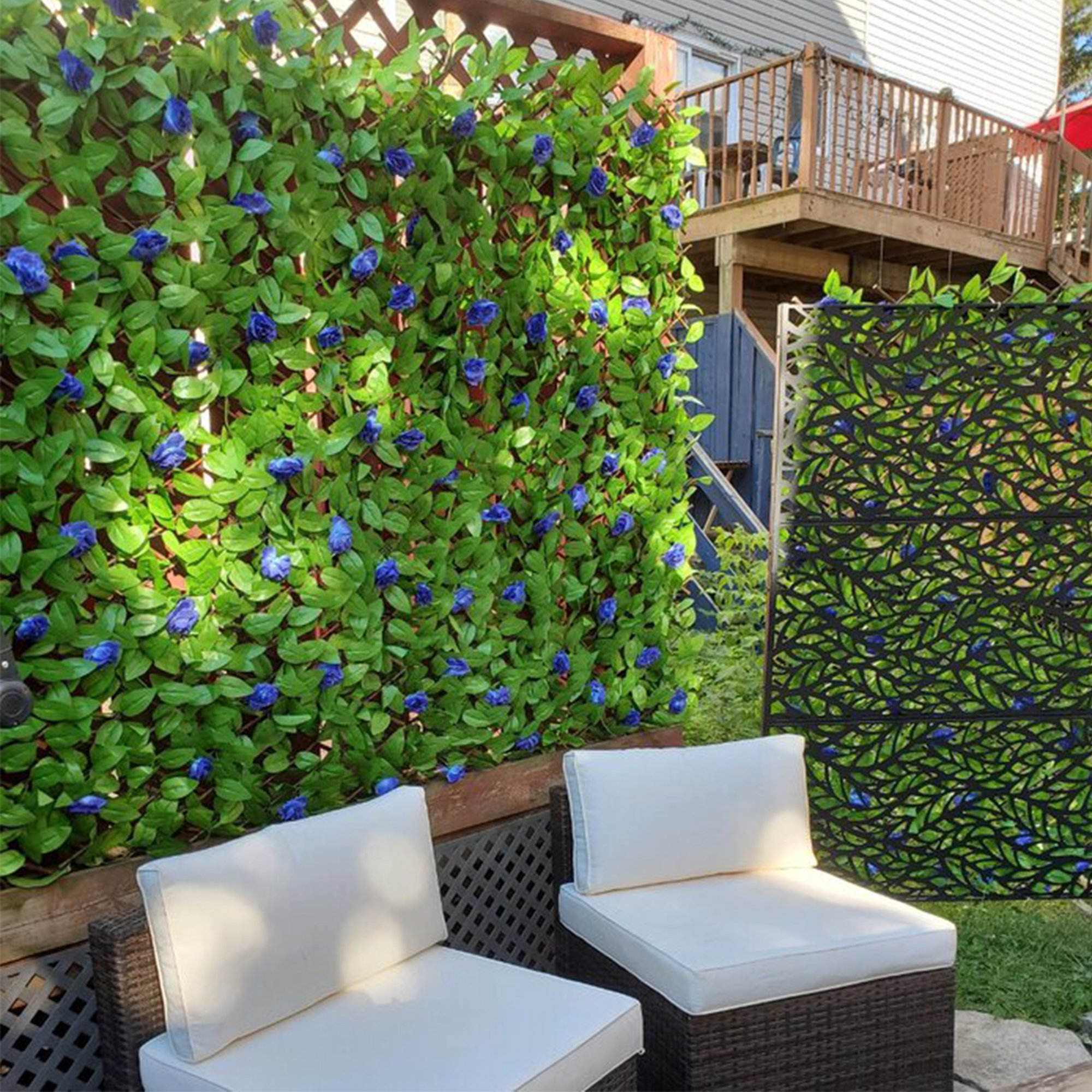 DOEWORKS Expandable Fence Privacy Screen For Balcony Patio Outdoor 2