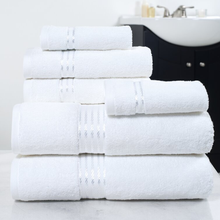 PLYH 6 Piece 100% Cotton Towel Set & Reviews | Wayfair