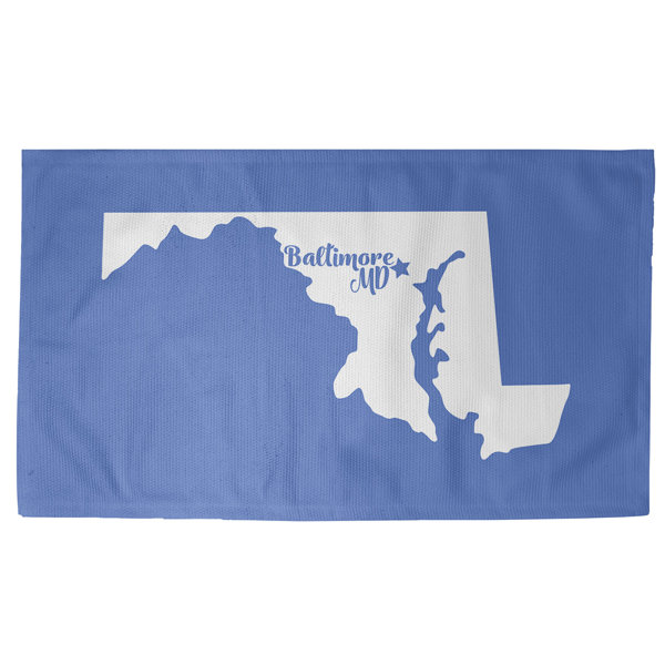 East Urban Home Baltimore Maryland Blue Area Rug Wayfair