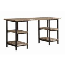 Gray Wood Modern Farmhouse Desks You'll Love in 2021 | Wayfair