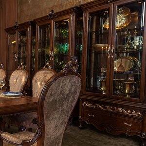 Platine De Royale Lighted Curio Cabinet