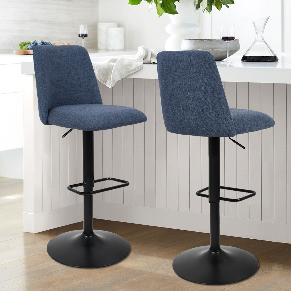 Wade Logan® Adiza Swivel Adjustable Height Bar Stool & Reviews | Wayfair