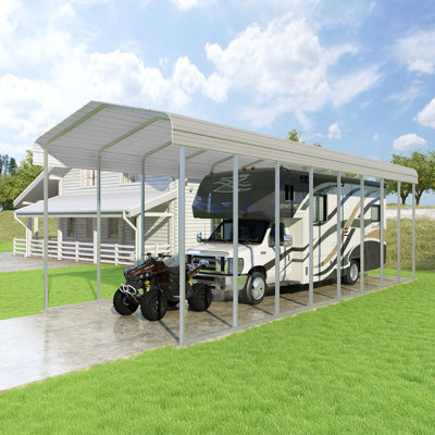 Classic 14 Ft X 38 Ft Canopy Versatube Building Systems Color Gray