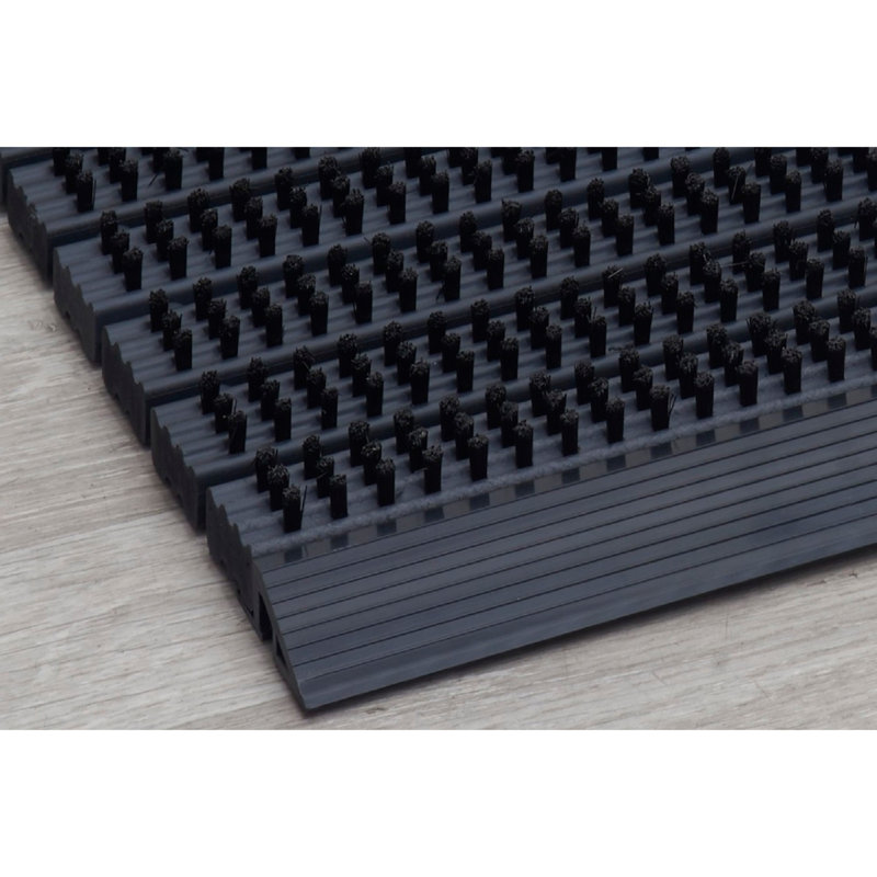 Symple Stuff Hogsett Outdoor Bristle Entrance 23 In X 15 In Non Slip Outdoor Door Mat Wayfair