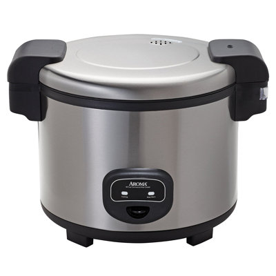 Aroma 30-Cup (Uncooked) / 60-Cup (Cooked) Rice Cooker, Large Capacity 14 Qt, Stainless Steel Exterior